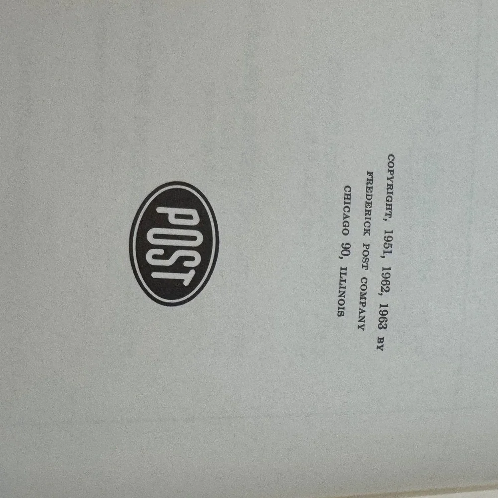 Vintage 1963 Post Versalog Slide Rule Instructions Hardcover Book Frederick Post